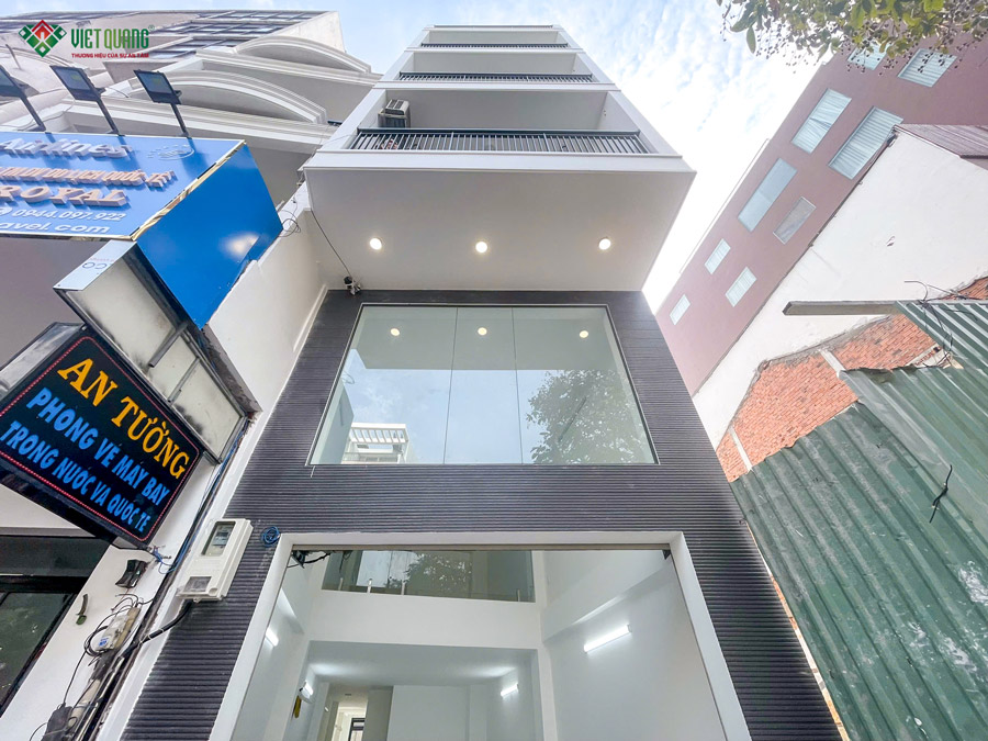 Thi công xây dựng trọn gói nhà phố 1 trệt lửng 3 lầu sân thượng 4x25m nhà Anh Minh ở Quận 3 