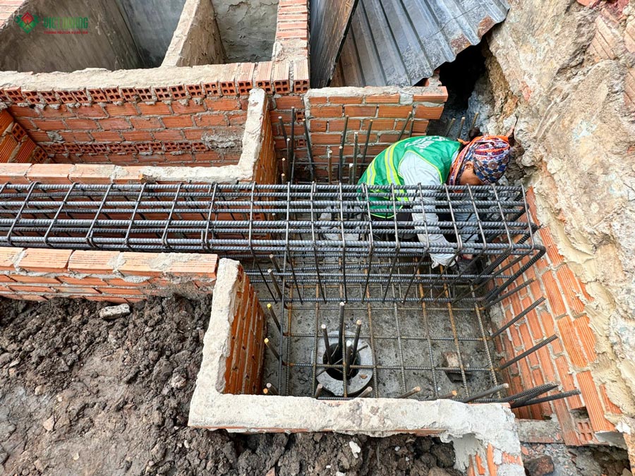 Thi công nhà 1 trệt lửng 3 lầu sân thượng diện tích 4x25m tại Quận 3 – anh Minh