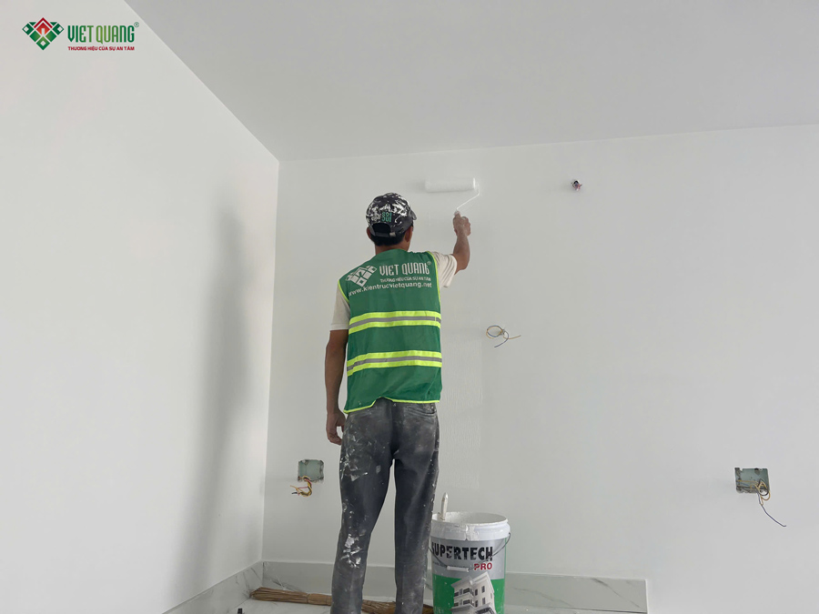 Thi công hoàn thiện nhà 1 trệt lửng 3 lầu