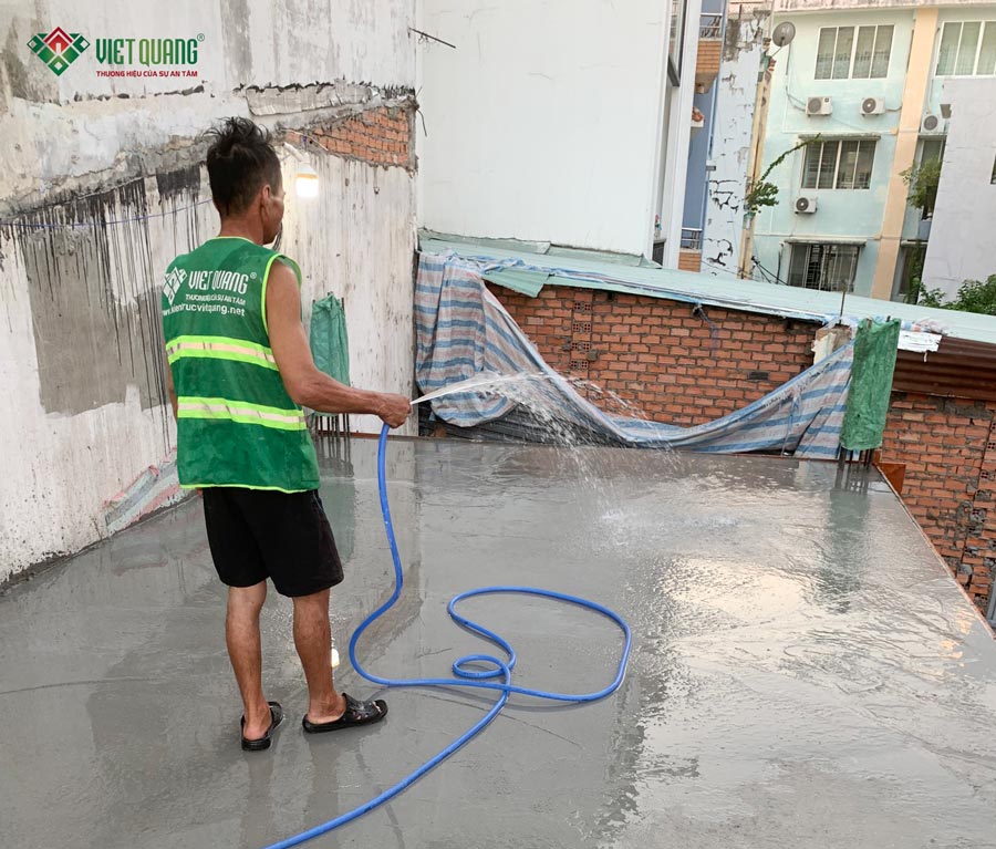 Thi công nhà 1 trệt lửng 3 lầu sân thượng diện tích 4x25m tại Quận 3 – anh Minh