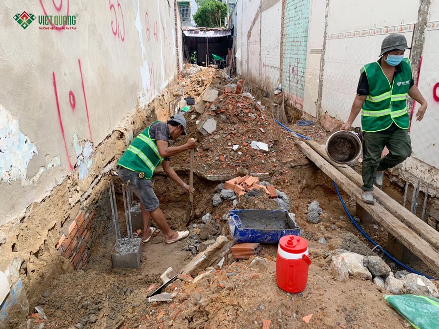 Xây dựng biệt thự 3 tầng của anh Thiện ở Quận Thủ Đức