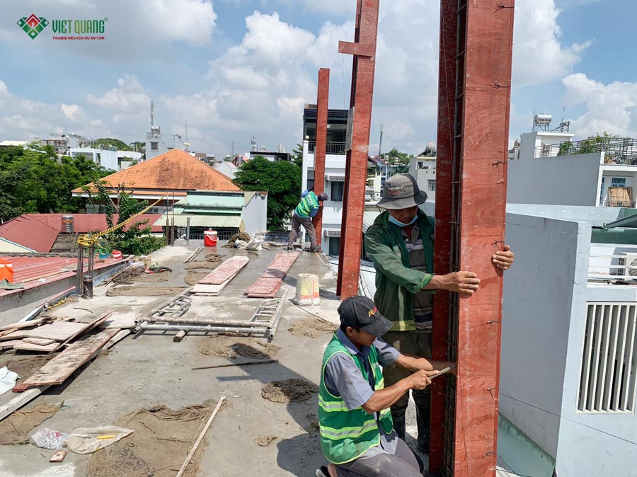 Xây dựng biệt thự 3 tầng của anh Thiện ở Quận Thủ Đức