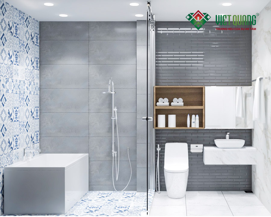 Ý tưởng thiết kế nhà vệ sinh nhỏ khoa học, tiện nghi cho nhà phố 