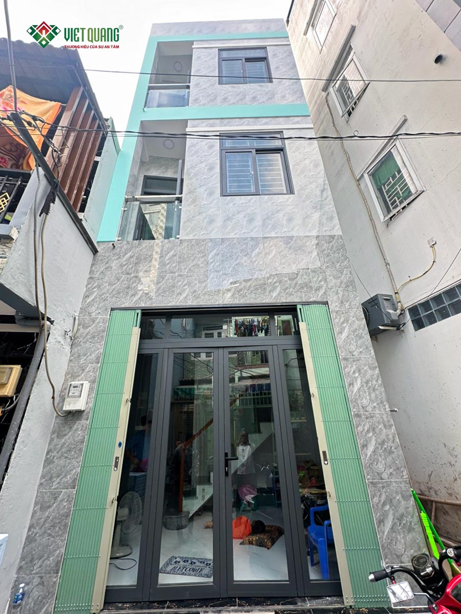 Xây dựng nhà phố  3 tầng 4x7m nhà Anh Trí ở Quận 6