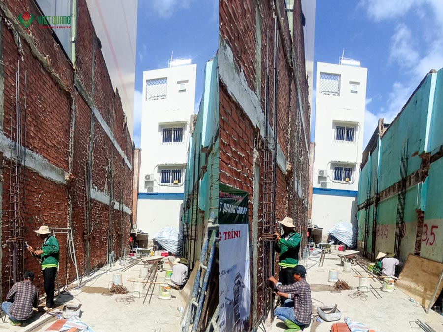 Hình ảnh thi công tầng trệt