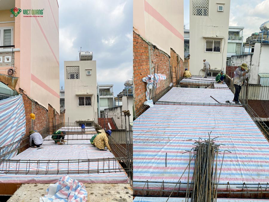 Hình ảnh thi công lầu 1