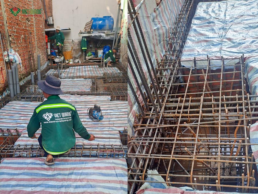 Hình ảnh thi công móng nhà