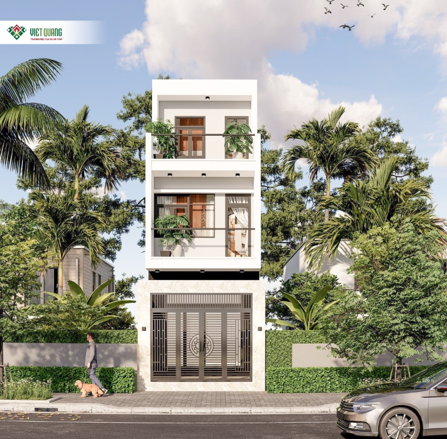 Mẫu nhà phố 1 trệt 1 lầu 1 mái 4x13m nhà chị Anh quận Gò Vấp 