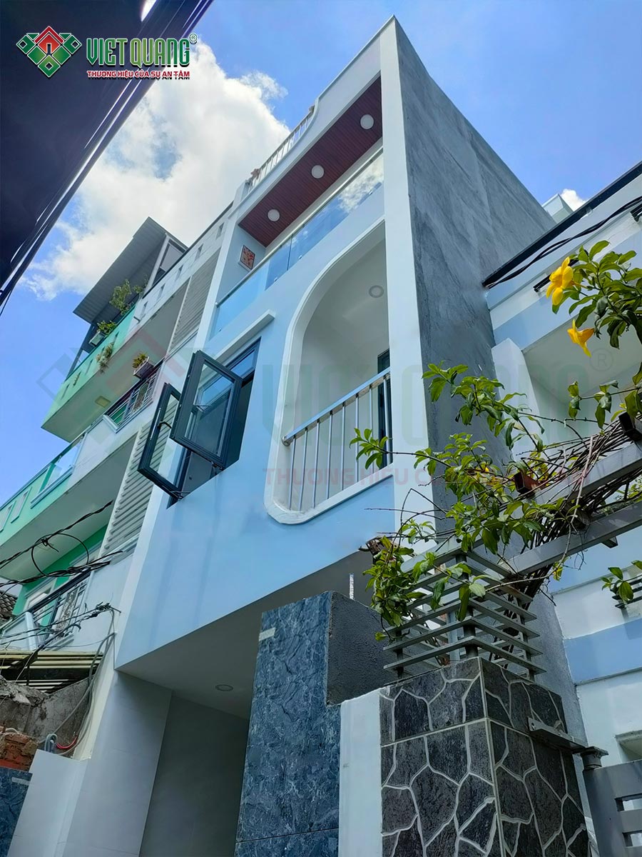 Bàn giao nhà phố 3 tầng sân thượng – anh Phú, Quận Gò Vấp