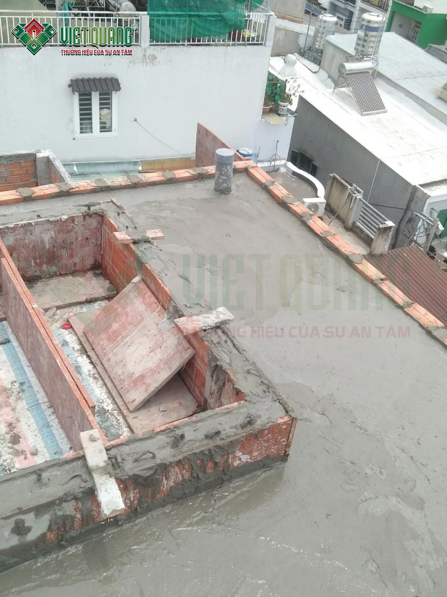 Thi công xây dựng nhà phố 3 tầng sân thượng – anh Phú, Quận Gò Vấp