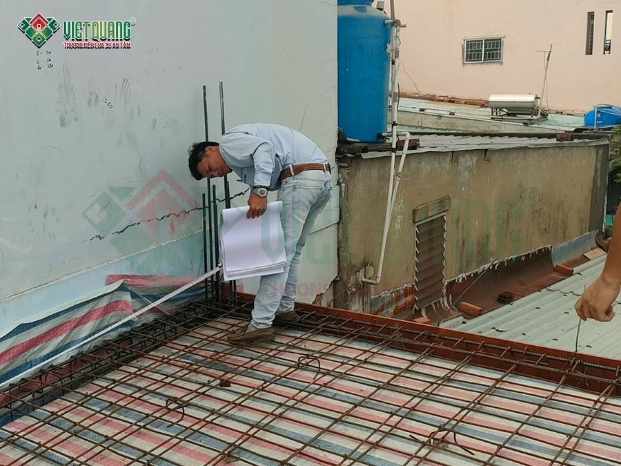 Thi công xây dựng nhà phố 3 tầng sân thượng – anh Phú, Quận Gò Vấp