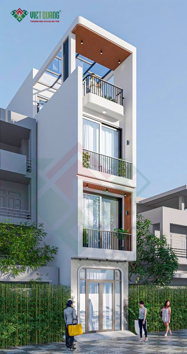 Mẫu nhà phố 1 trệt 2 lầu tum sân thượng 4x18m nhà anh Tiến Phường Bình Trị Đông A TP. HCM 