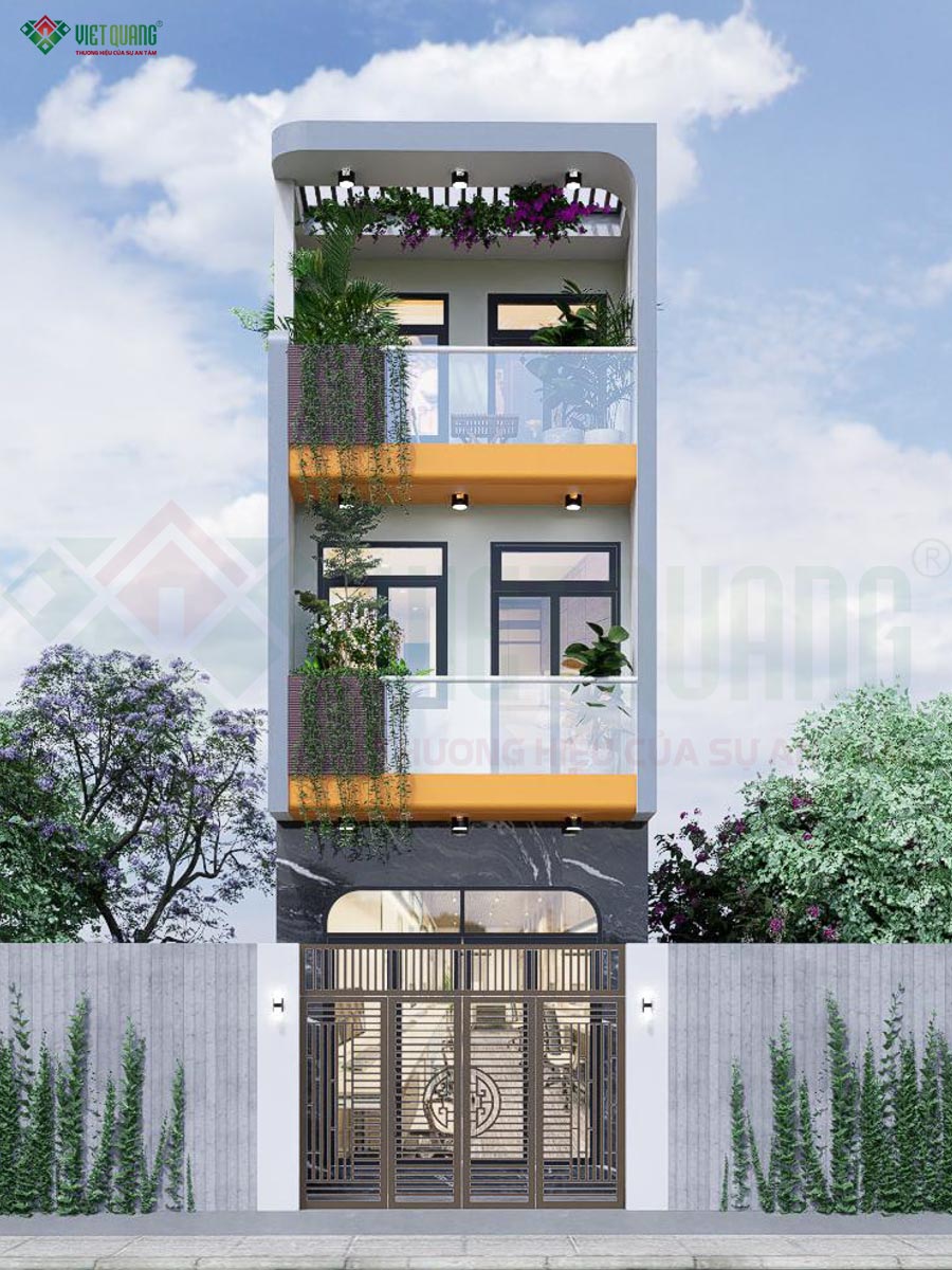 Mẫu nhà phố 3 tầng cho gja đình chị Thanh tại Quận 6 