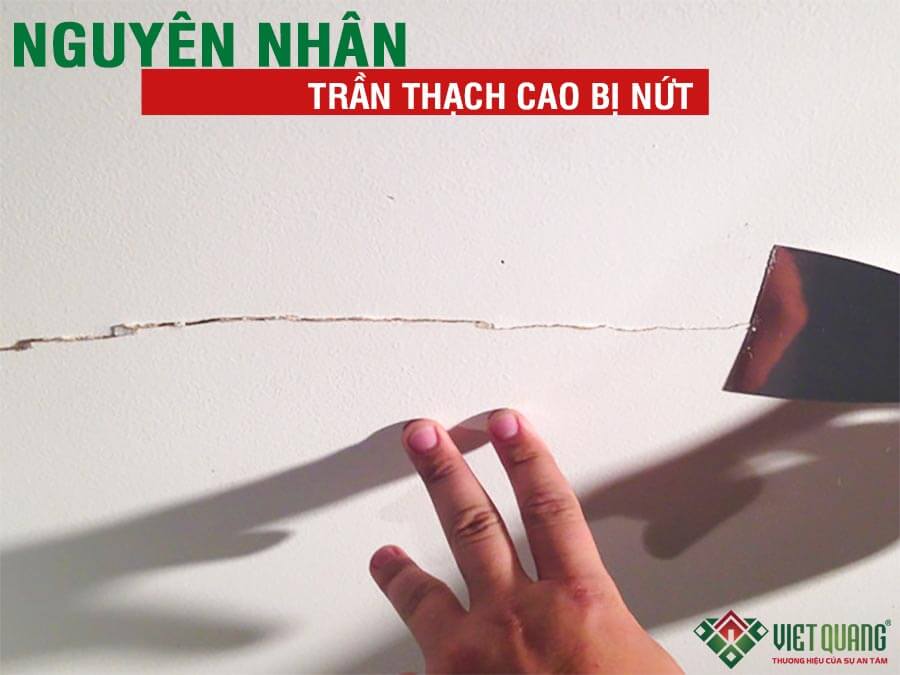 Những nguyên nhân trần thạch cao bị nứt và cách khắc phục 