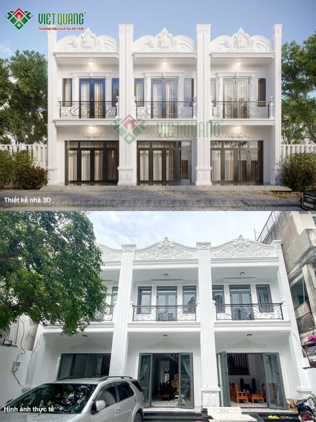 Xây trọn gói nhà phố 2 tầng 3 căn liền kề anh Nhân quận Gò Vấp 