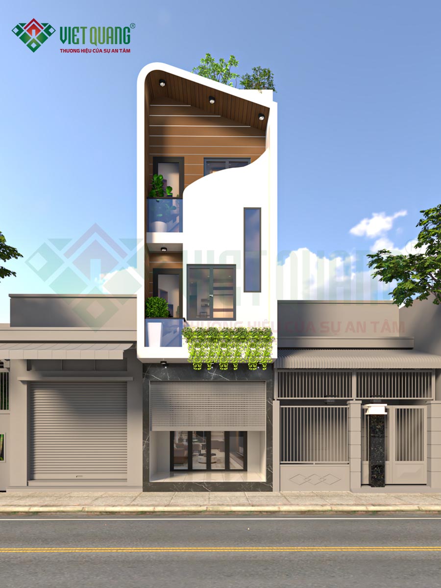 Thi công trọn gói nhà phố 1 trệt 2 lầu sân thượng – anh Diễn, Quận 12 