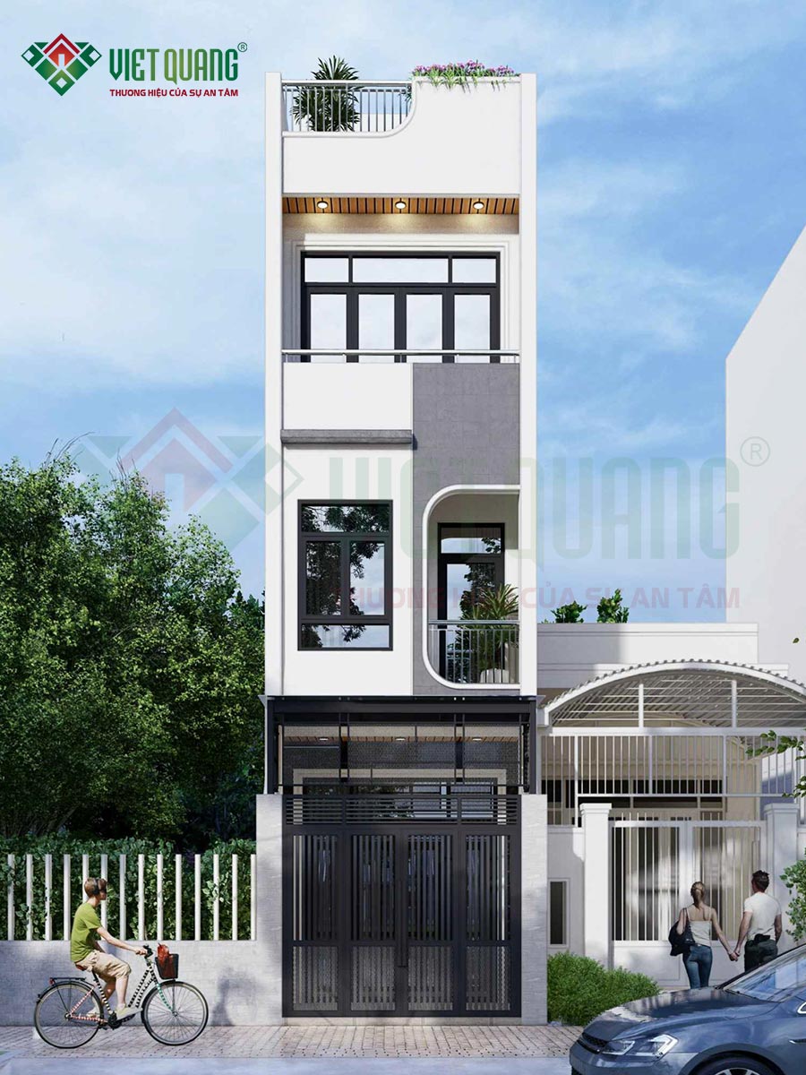 Thi công xây dựng nhà phố 3 tầng sân thượng – anh Phú, Quận Gò Vấp 