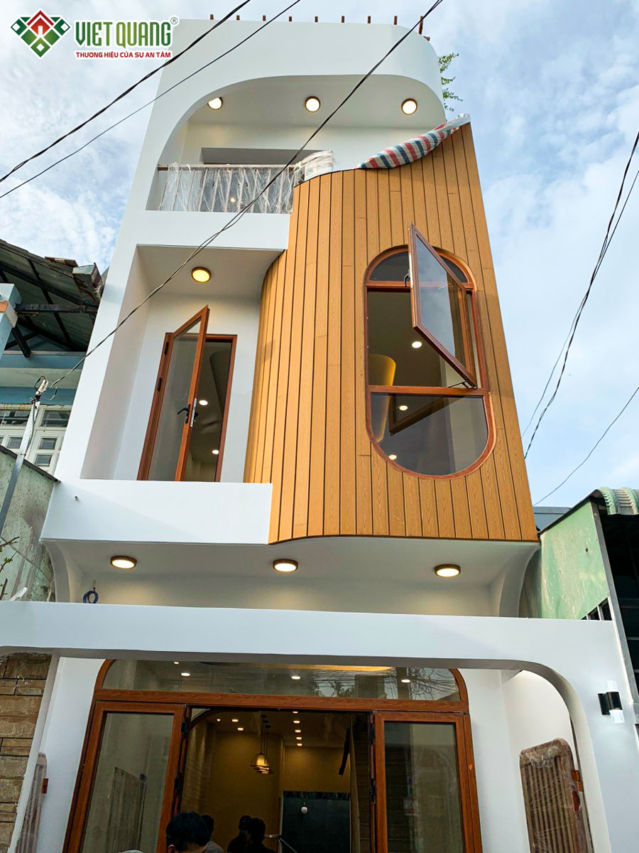 Xây dựng trọn gói nhà phố 3 tầng sân thượng nhà anh Ngọc ở Hóc Môn 