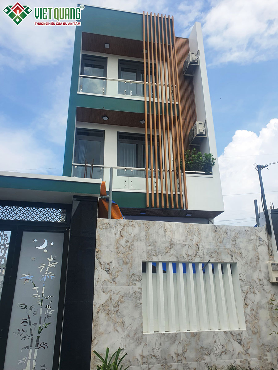 Xây dựng trọn gói nhà phố 3 tầng 2 mặt tiền nhà Anh Ba Quận Bình Tân 