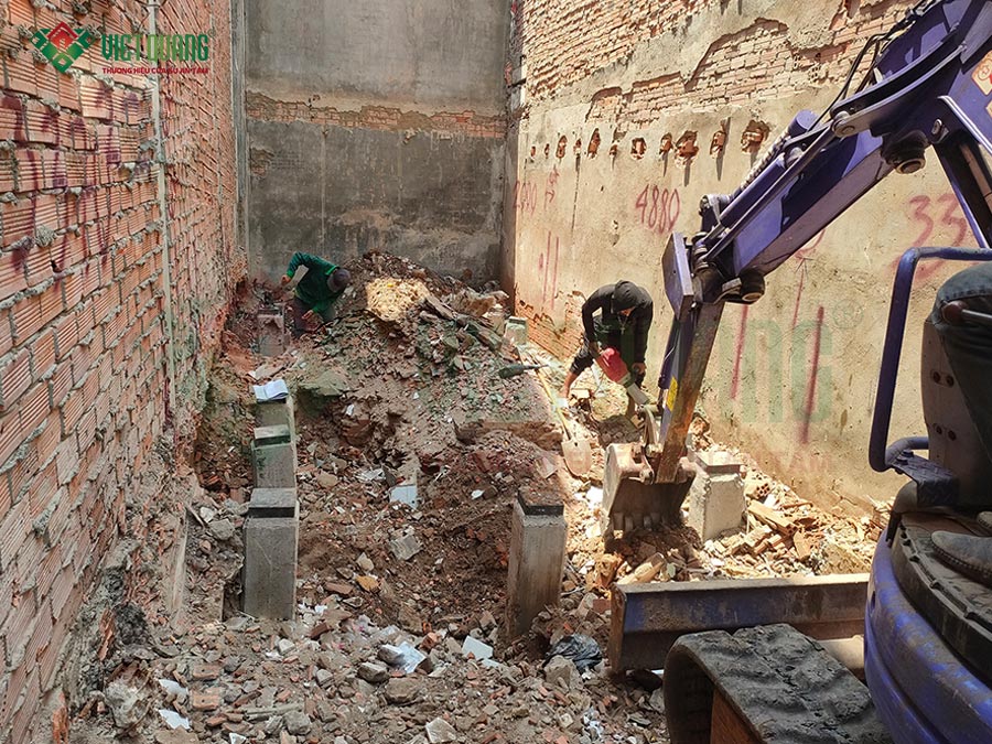 Thi công xây dựng nhà phố 3 tầng sân thượng – anh Phú, Quận Gò Vấp