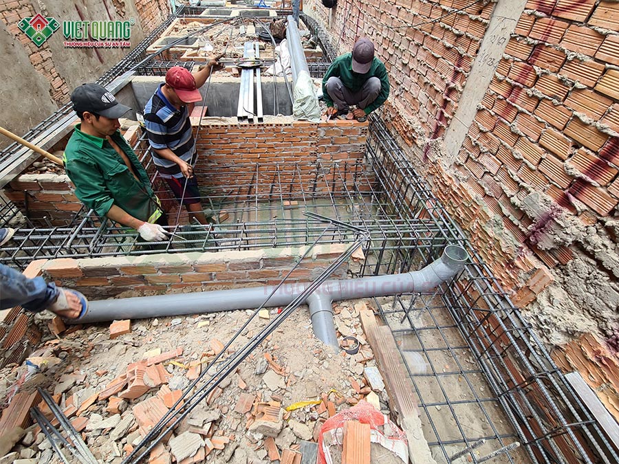 Thi công xây dựng nhà phố 3 tầng sân thượng – anh Phú, Quận Gò Vấp