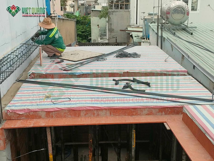 Thi công xây dựng nhà phố 3 tầng sân thượng – anh Phú, Quận Gò Vấp