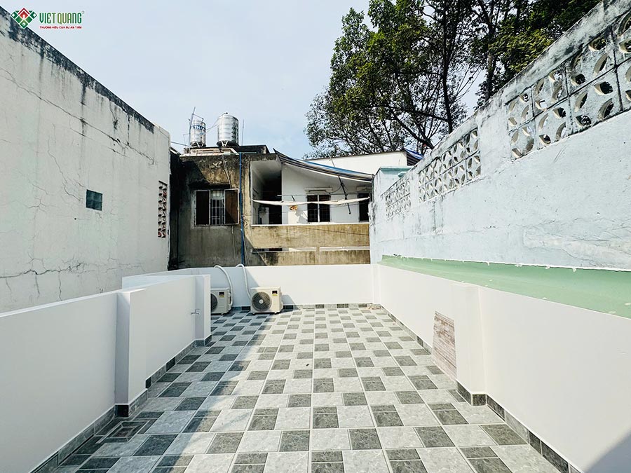 Bàn giao công trình nhà phố 1 trệt 2 lầu tum sân thượng tại quận 11