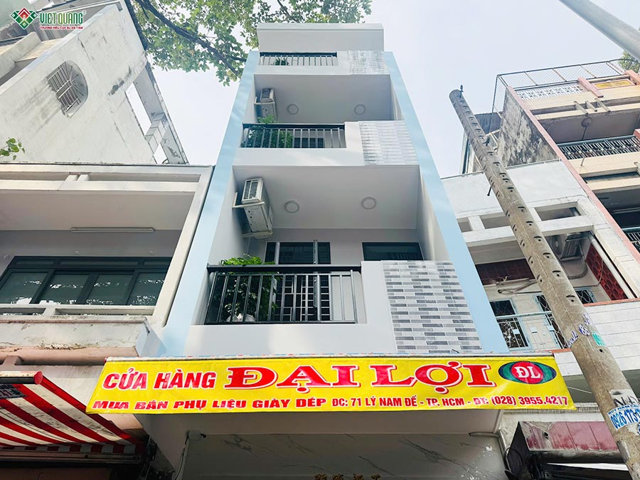 Xây dựng trọn gói nhà phố 1 trệt 2 lầu tum sân thượng 4x12m cho gia đình Chú Liệt ngụ Quận 11 