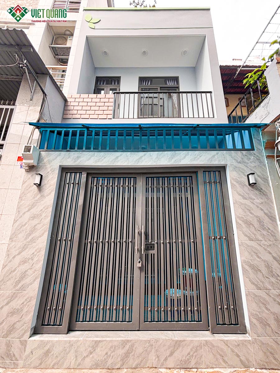 Thi công xây dựng nhà phố 2 tầng cho gia đình cô Tiên phường Tân Sơn Nhì TpHCM 